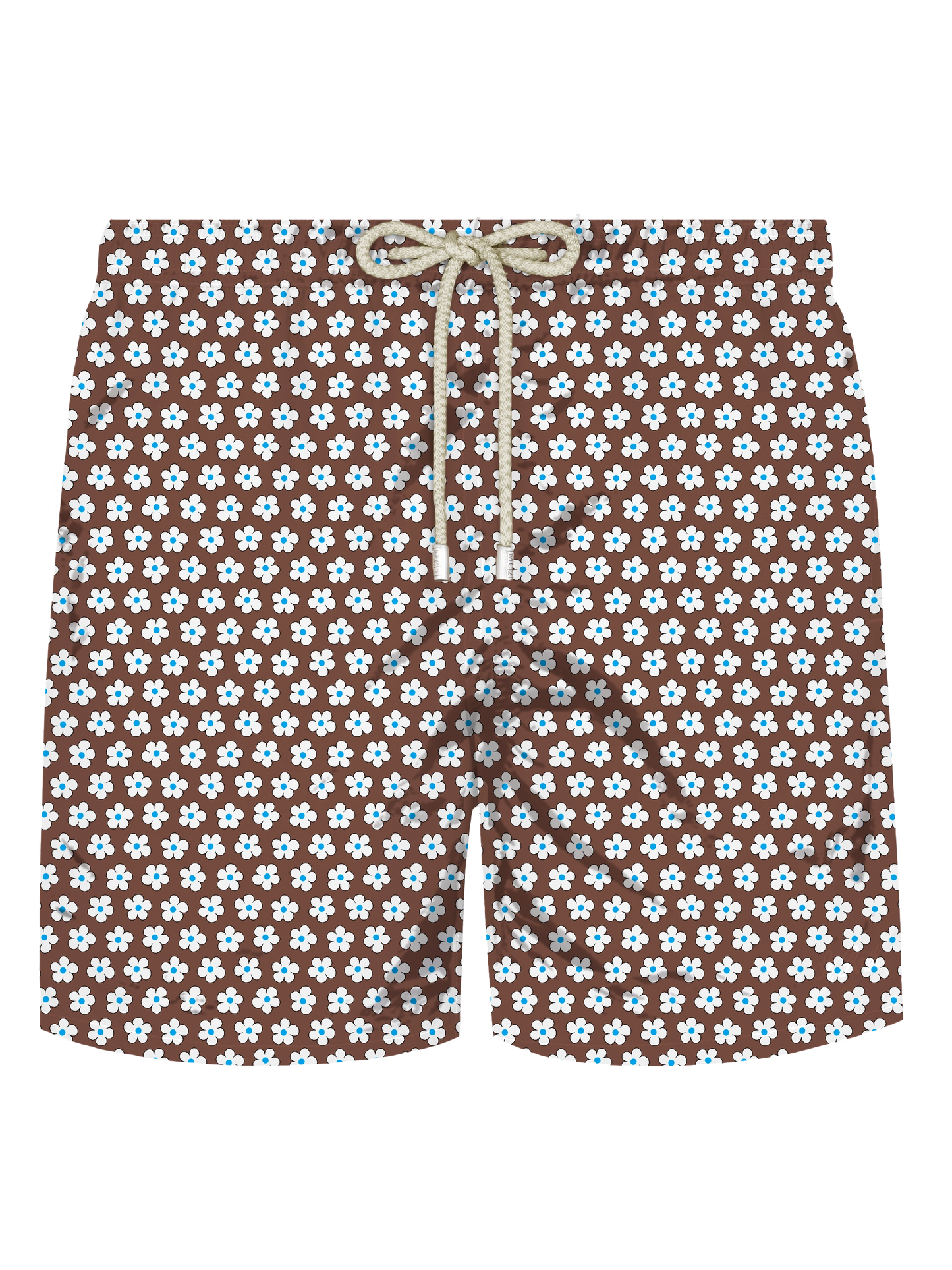 Comfort Light stretch swim shorts with tie print