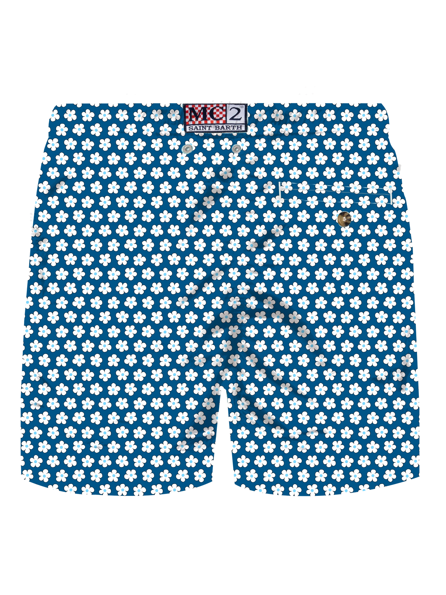 Comfort Light stretch swim shorts with tie print
