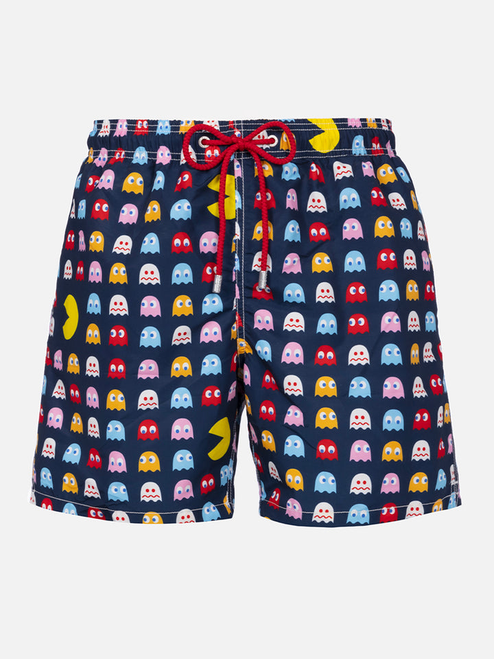 Costume da bagno uomo Gustavia lunghezza media con stampa Pac-Man | EDIZIONE SPECIALE DI PAC MAN