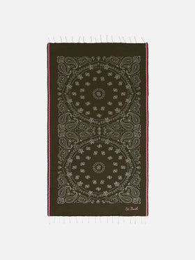 Soft jacquard Fouta with wave trim