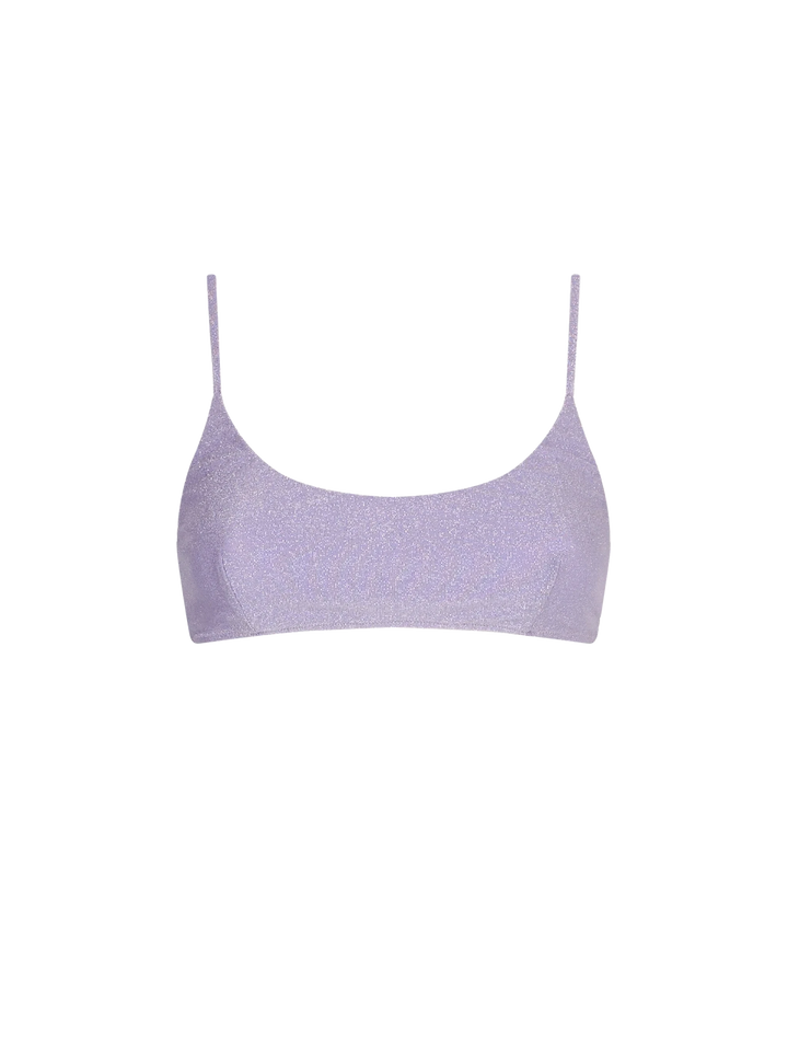 Lilac lurex bralette - MC2 Saint Barth