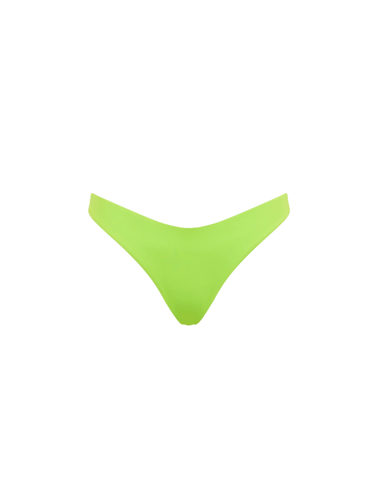 Slip da bagno da donna sgambato verde acido