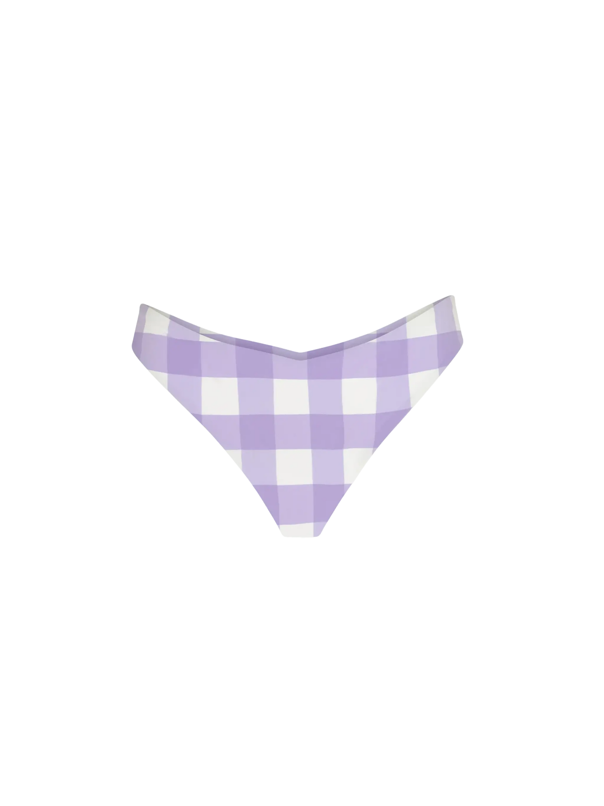 Woman cheeky swim briefs with gingham print - MC2 Saint Barth