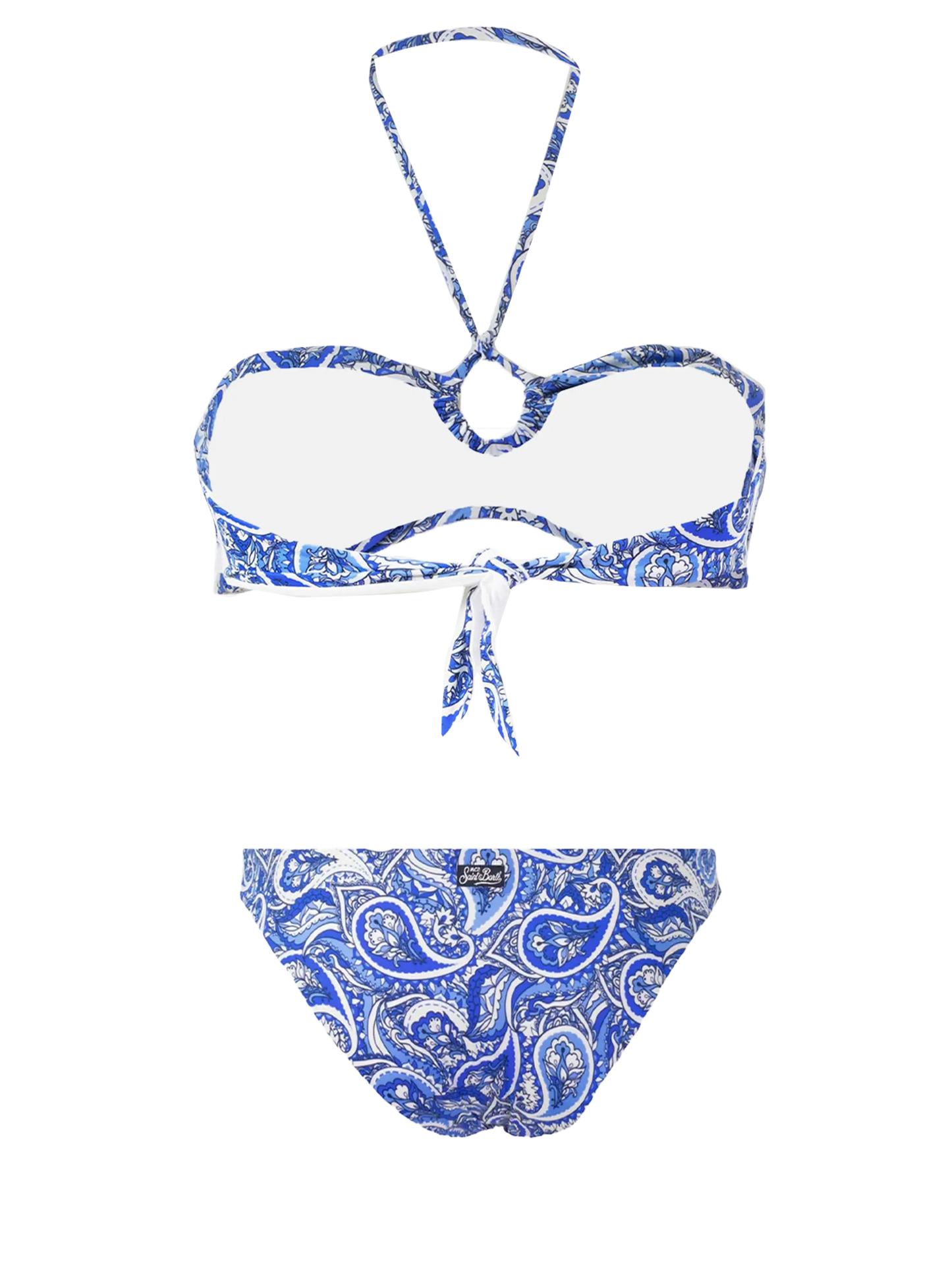 Bandeau bikini bandanna print