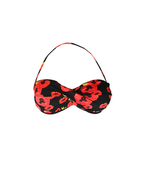 Flower print bandeau top
