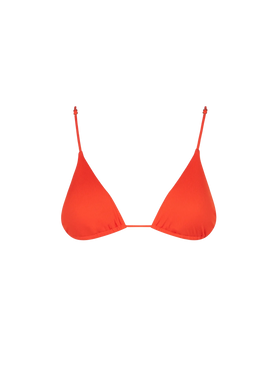 Orange ribbed triangle