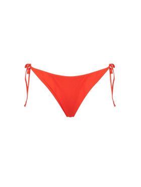 Orange ribbed swim briefs