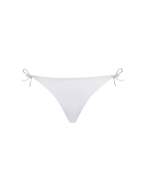 Woman white ribbed cheeky swim briefs - MC2 Saint Barth