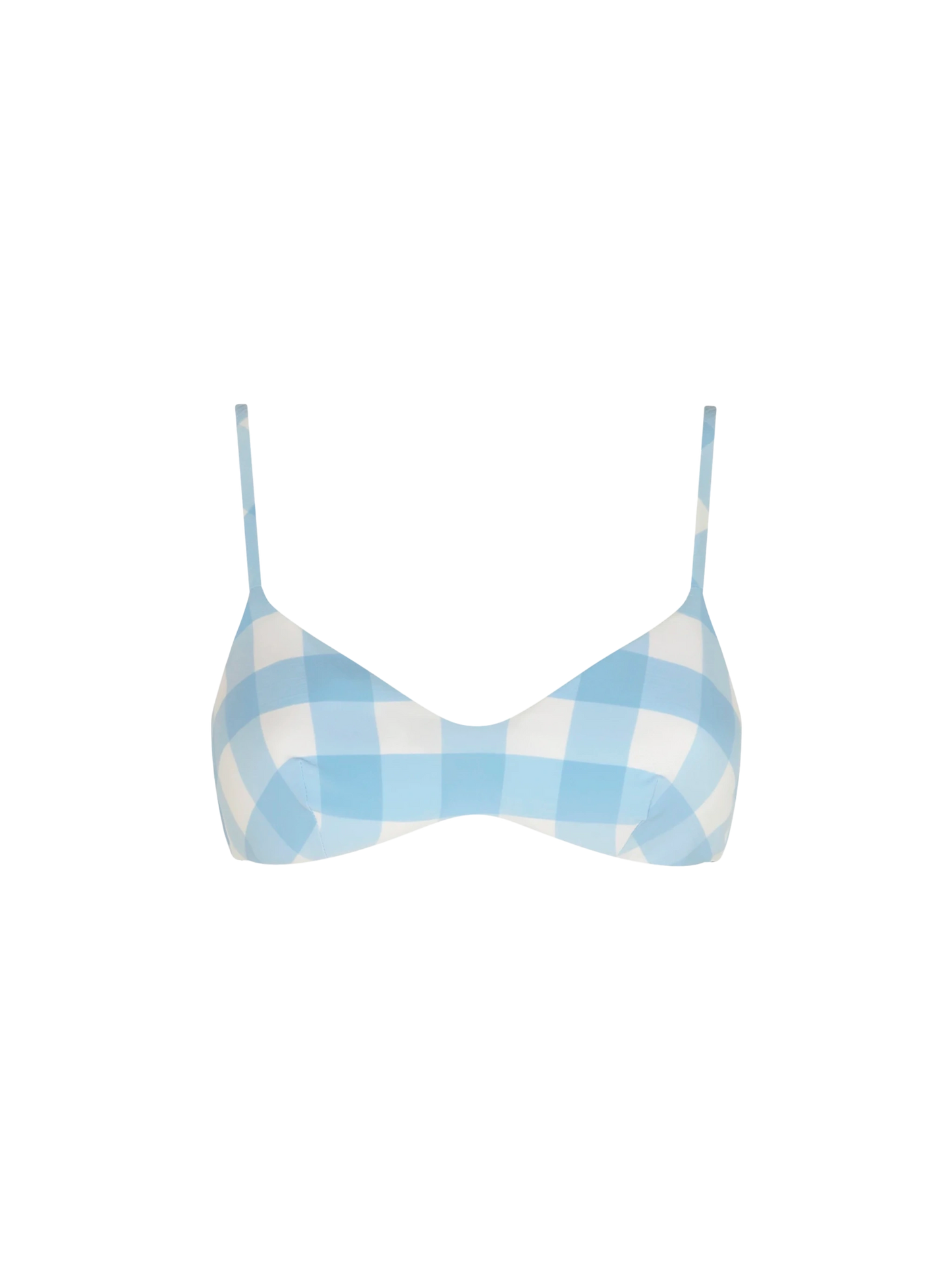 Light blue gingham bralette