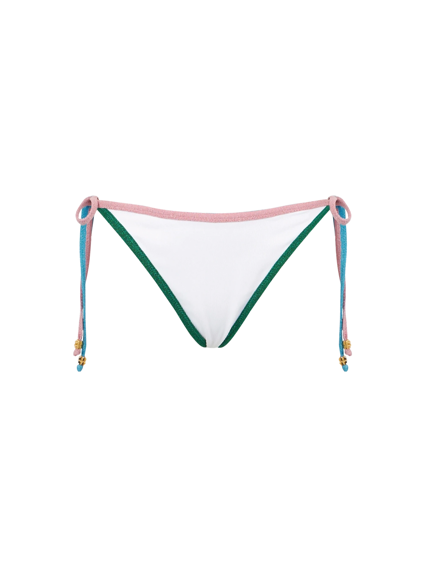 Gerippte, freche Badehose mit Lurex-Kanten