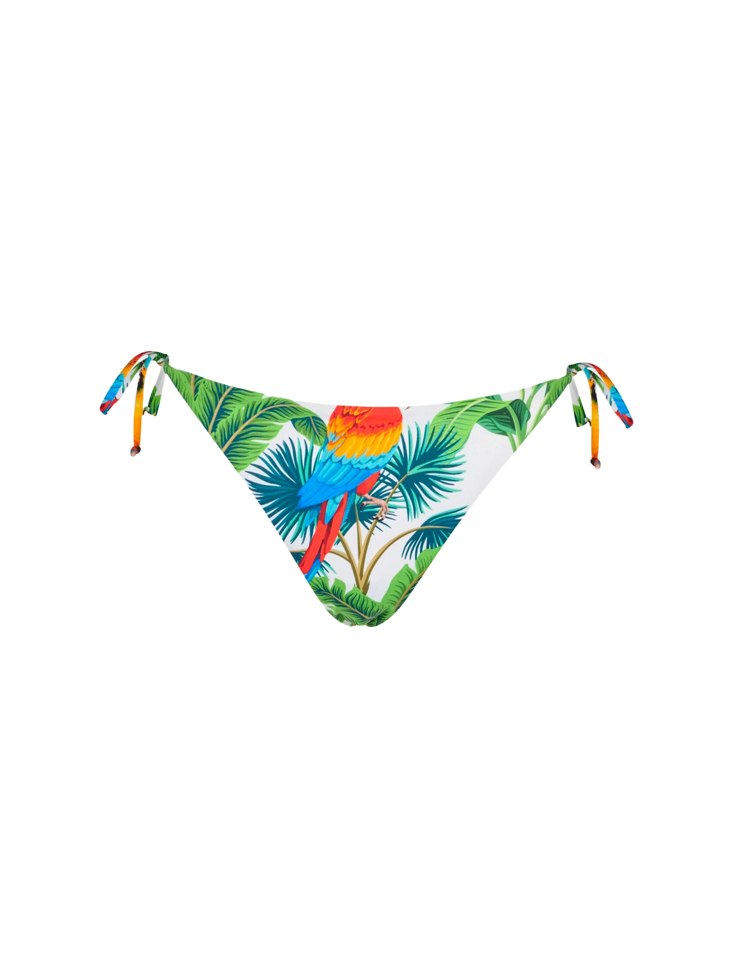 Slip mare con stampa pappagalli