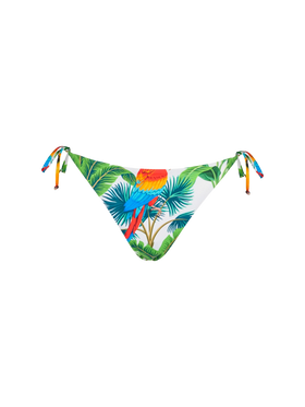 Slip mare con stampa pappagalli