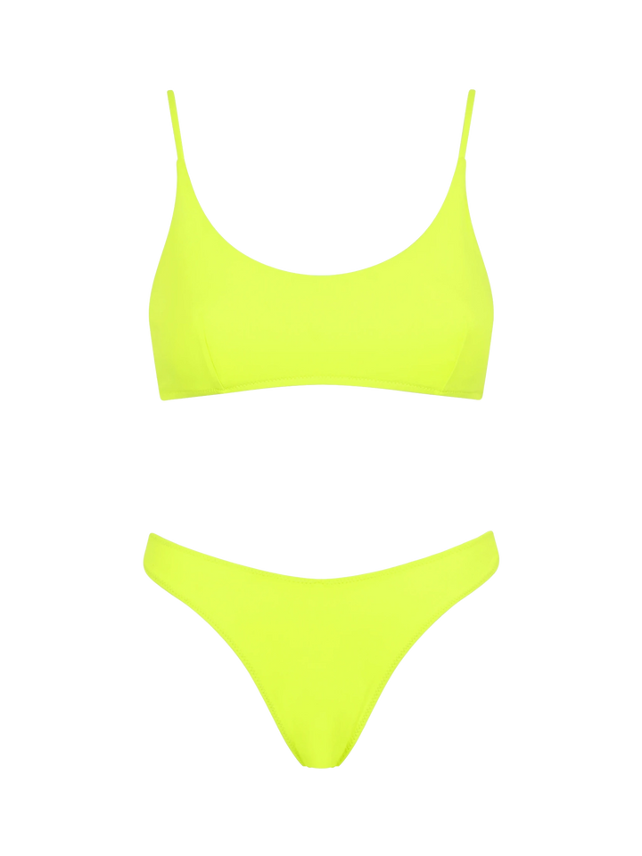 Woman fluo yellow bralette bikini - MC2 Saint Barth