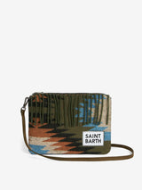 Parisienne Decke Umhängetasche Clutch mit Ethno-Print