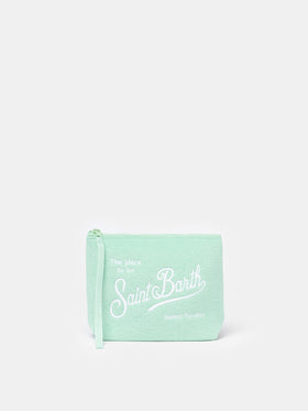 Sage green terry pochette Aline