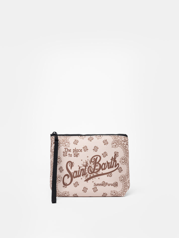 Cremefarbenes Bandana-Tauch-Pochette Aline