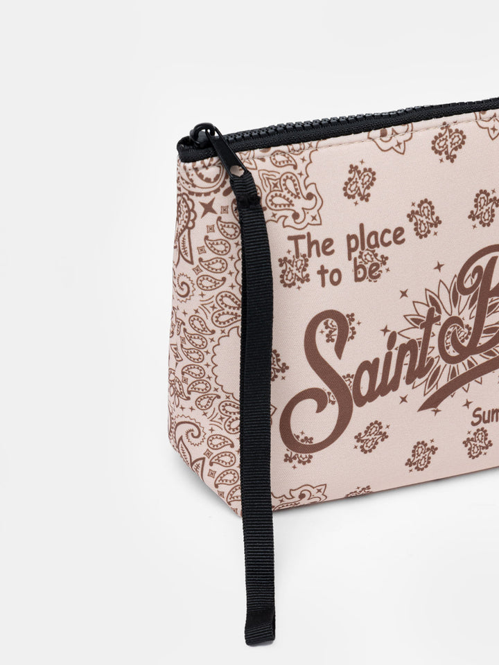 Cremefarbenes Bandana-Tauch-Pochette Aline