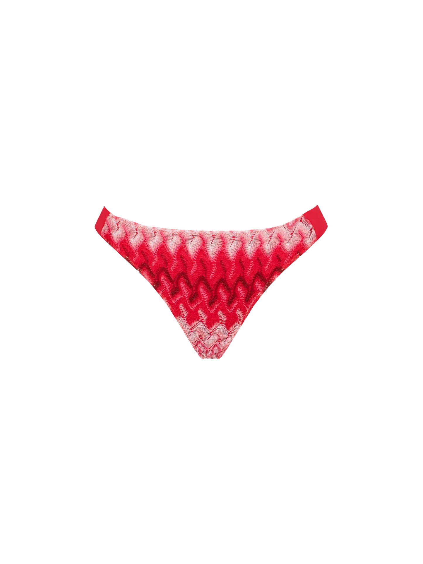 Slip rosso in maglia chevron