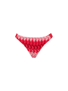 Slip rosso in maglia chevron