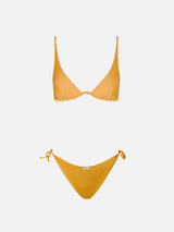 Bikini a triangolo con ferretto giallo ocra da donna Winona Virgo