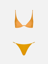 Bikini a triangolo con ferretto giallo ocra da donna Winona Jodene