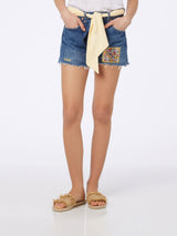 Damen Libby Jeansshorts Arizona | HERGESTELLT AUS LIBERTY-STOFF