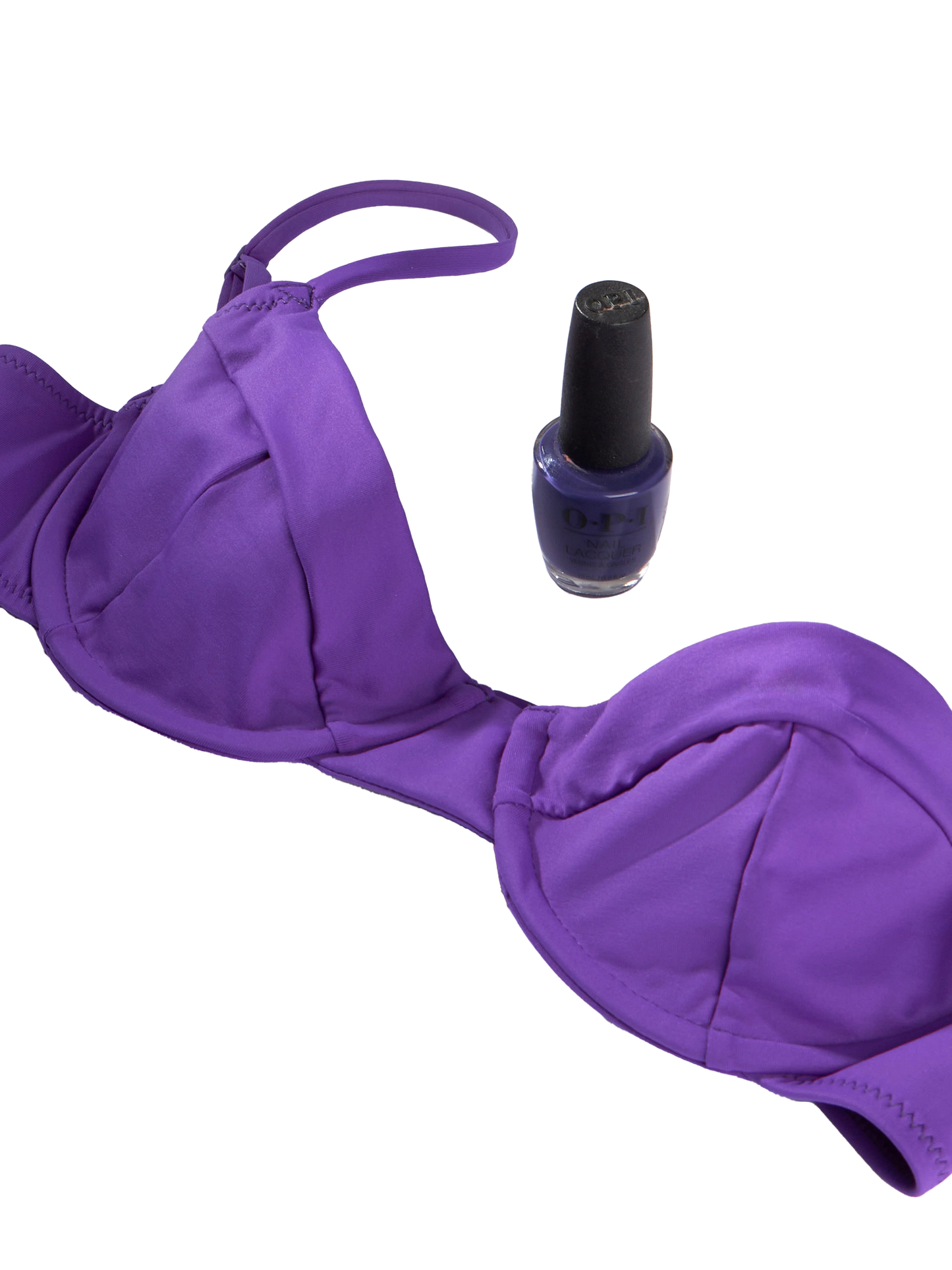 Woman violet underwired bralette  swimsuit