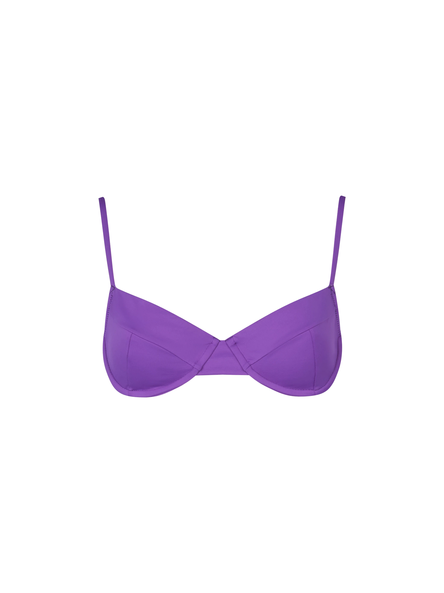 Woman violet underwired bralette  swimsuit