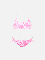 Girl toile de jouy bralette bikini Jaiden