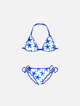 Girl triangle bikini with starfish print