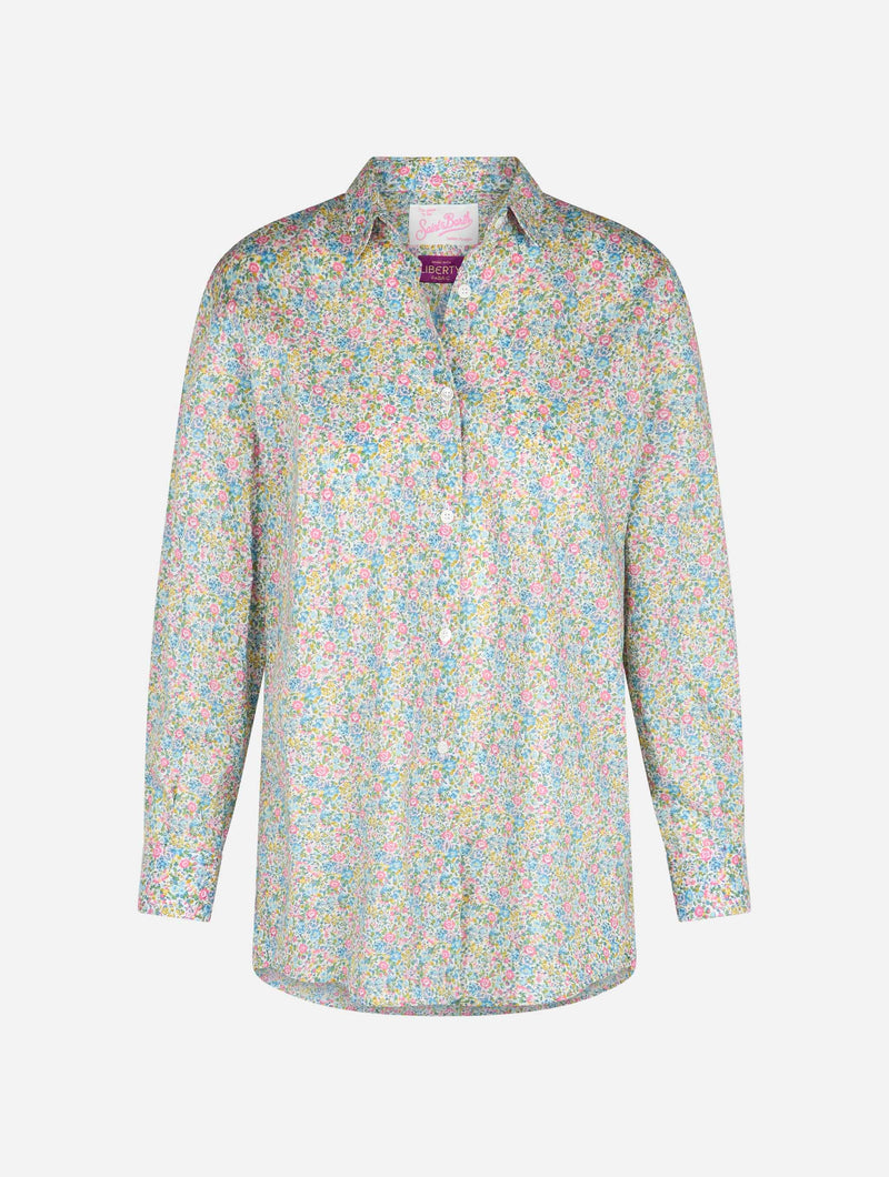 Camicia over da donna in cotone con stampa Emma &amp; Georgina Brigitte | REALIZZATO CON TESSUTO LIBERTY