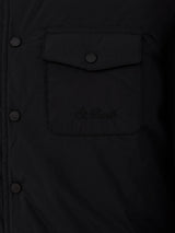 Man black overshirt Chalet with St. Barth embroidery