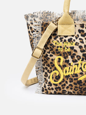 Colette-Handtasche aus Animalier-Baumwollcanvas