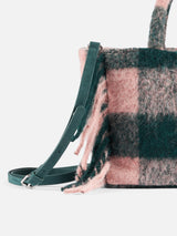 Colette blanket handbag with check print