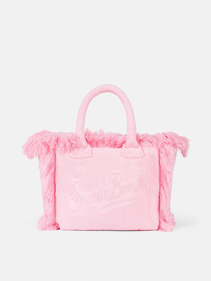 Colette Terry embossed pink handbag - MC2 Saint Barth