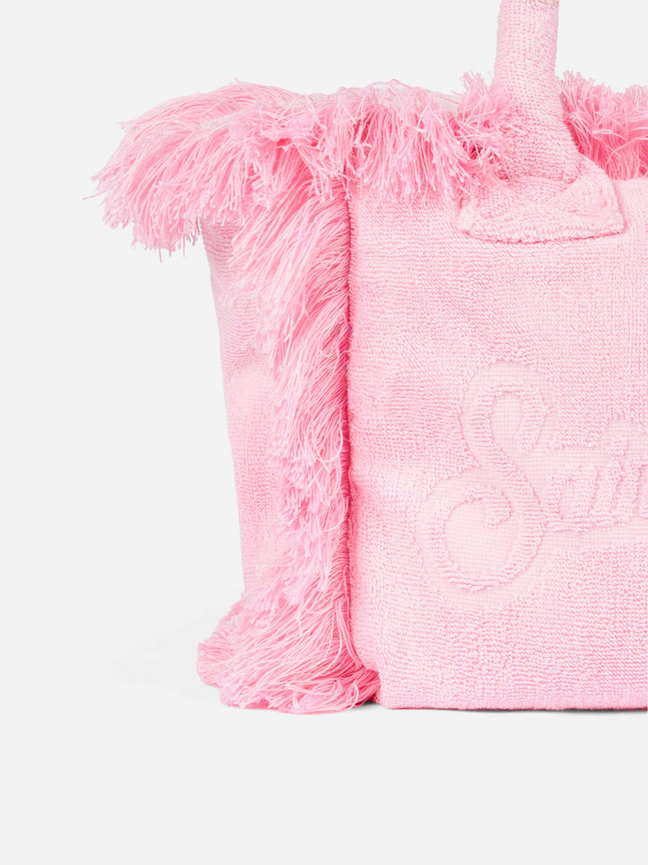 Colette Terry embossed pink handbag - MC2 Saint Barth