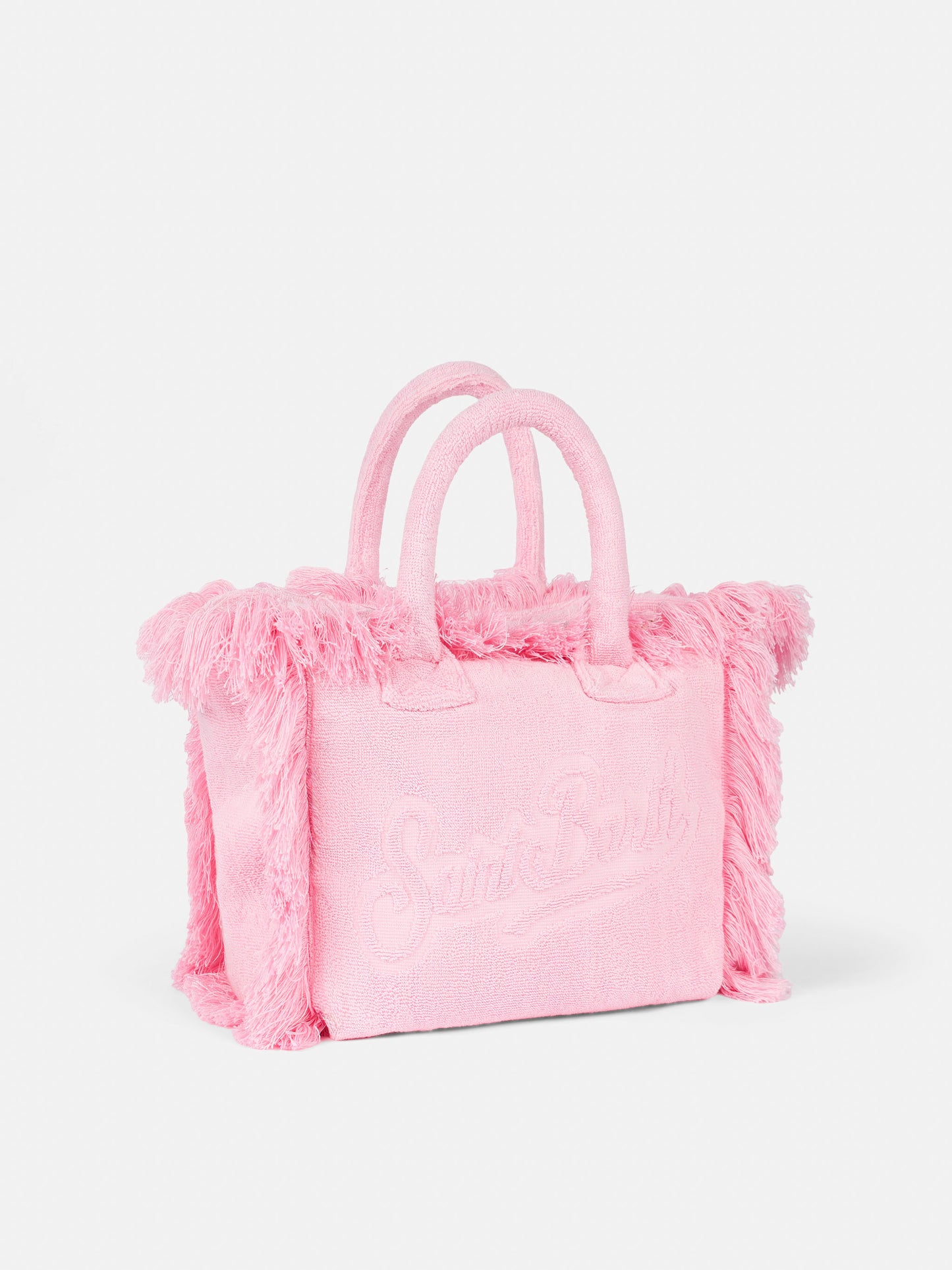 Colette Terry embossed pink handbag - MC2 Saint Barth