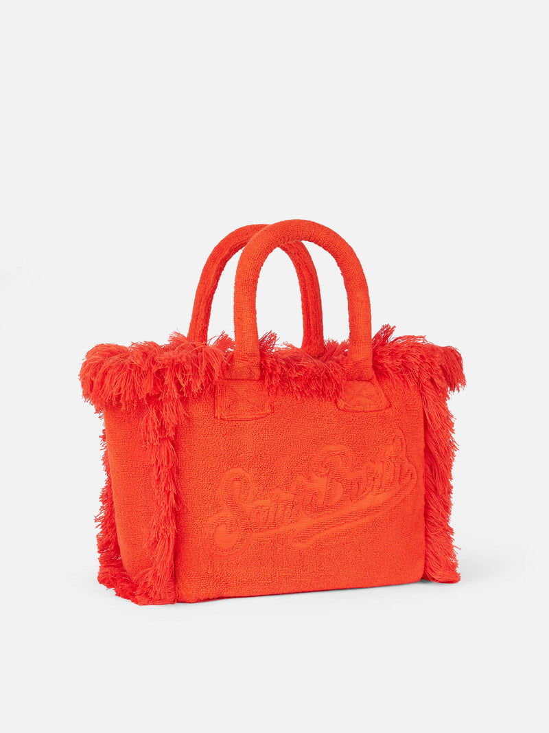 Colette orangefarbene Frottee-Handtasche