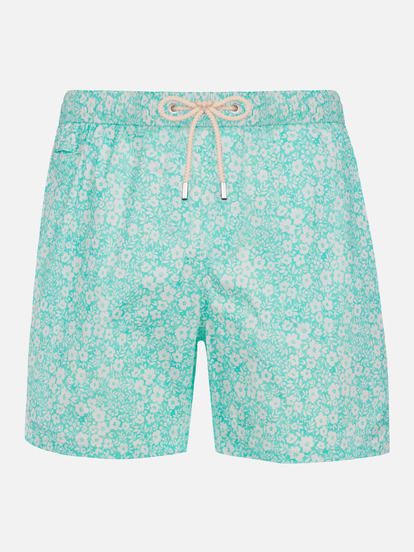 Man Comfort Light swim shorts with flower print