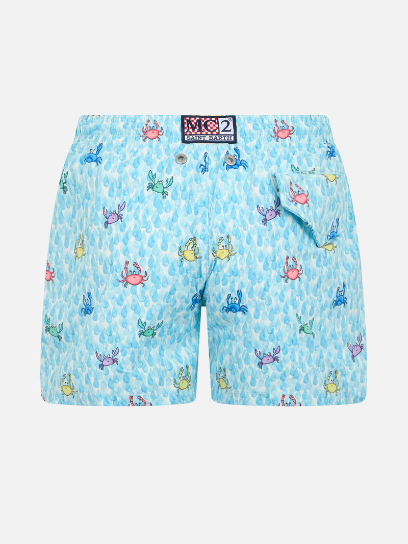 Boy Comfort Light Badeshorts mit Krabben-Print