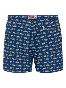 Badeshorts aus leichtem Stoff Lighting mit Panda-Auto-Aufdruck | FIAT SPECIAL EDITION