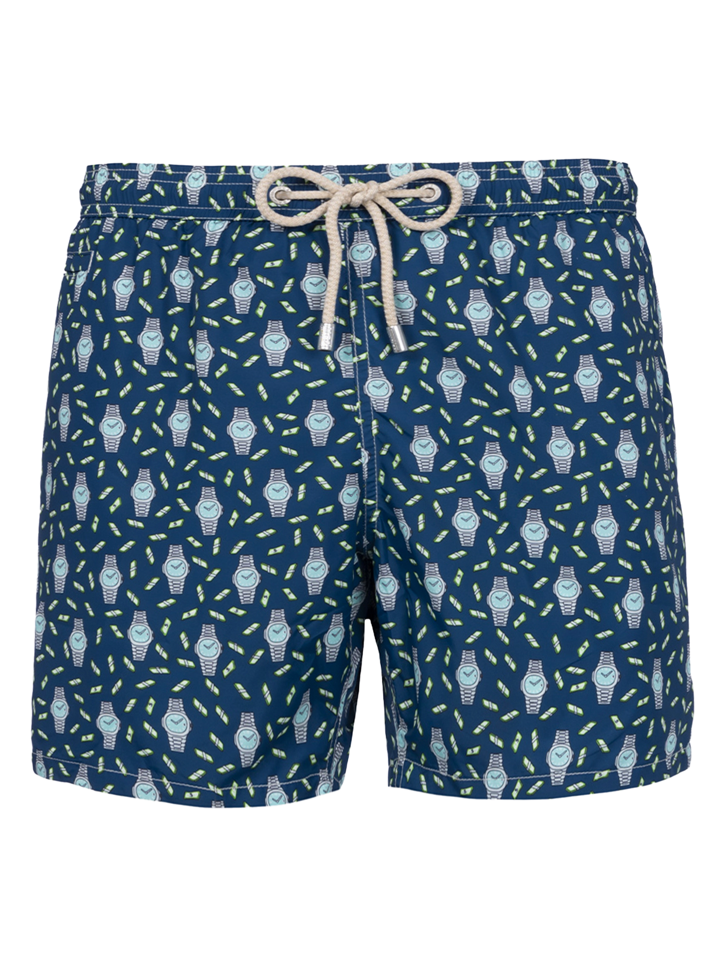 Herren-Badeshorts aus leichtem Stoff Lighting Micro Fantasy mit Uhrenaufdruck