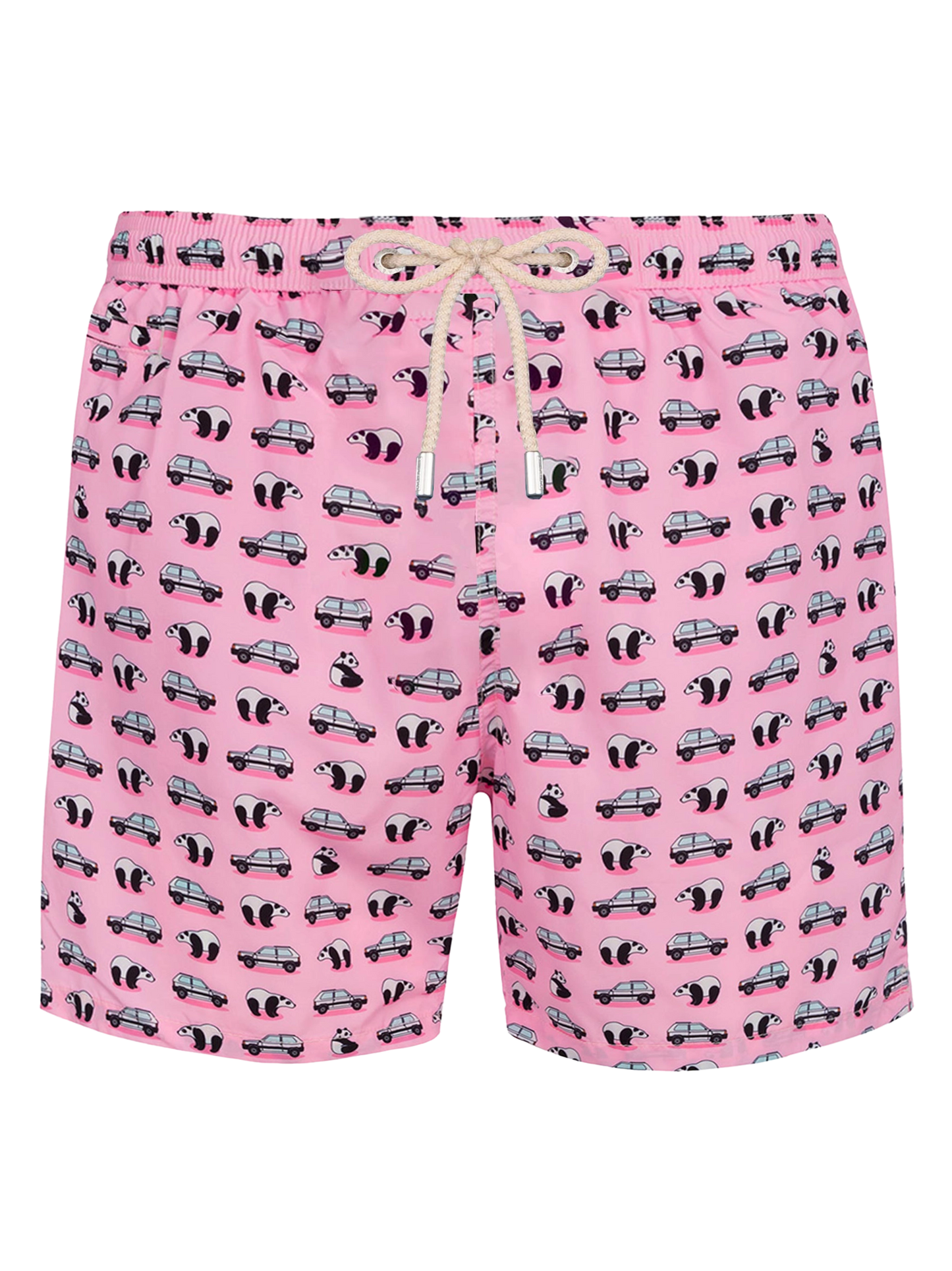 Man lightweight fabric swim-shorts Lighting Micro Fantasy with Panda and panda print | PANDA SPECIAL EDITION