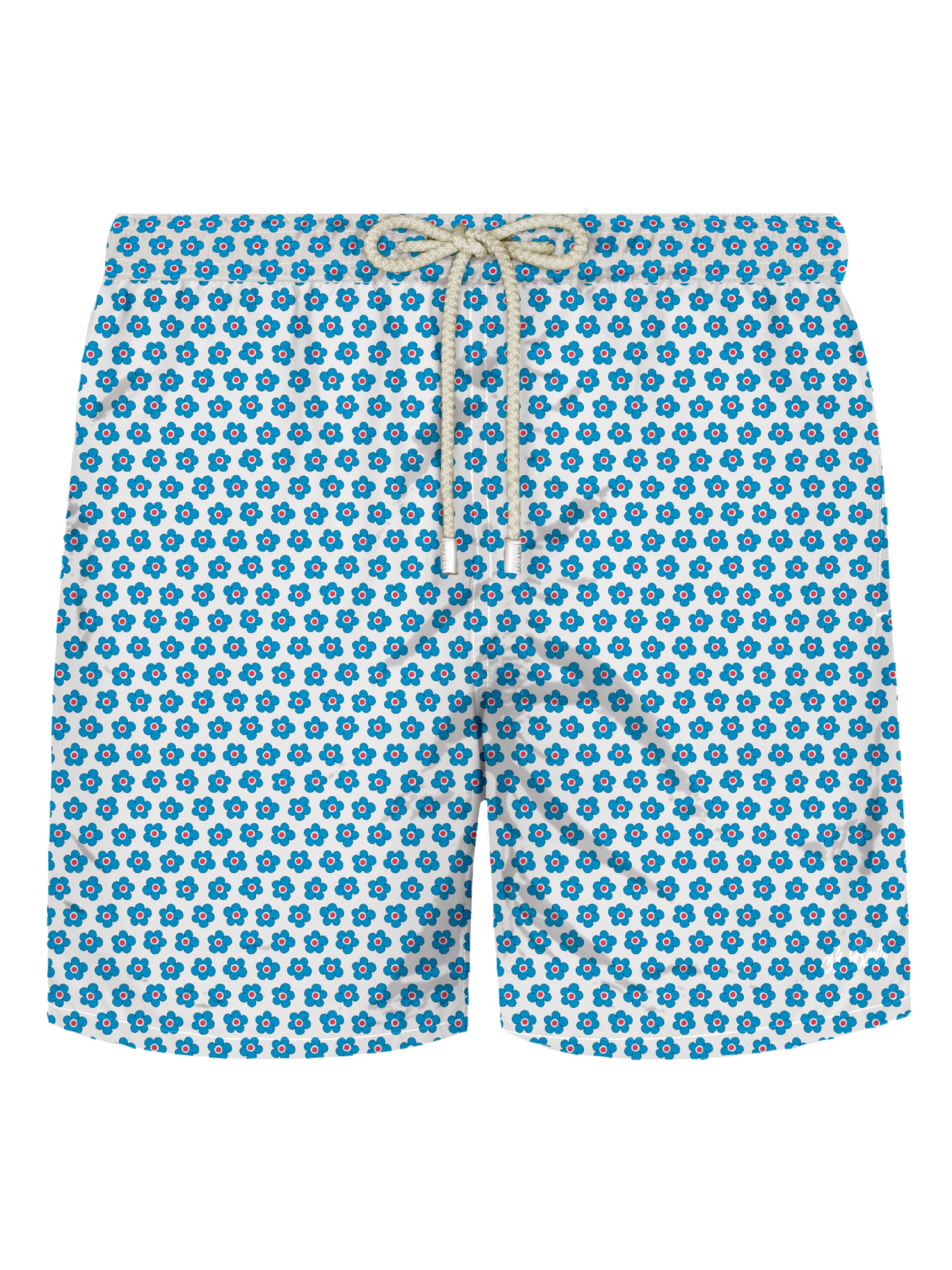 Comfort Light stretch swim shorts with tie print