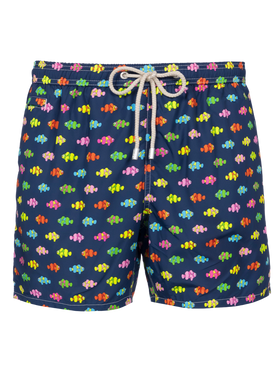 Herren-Badeshorts aus leichtem Stoff Lighting Micro Fantasy mit Clownfisch-Aufdruck