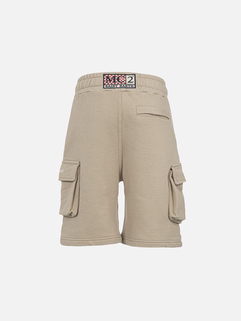 Beige Cargo-Shorts für Jungen Cargy