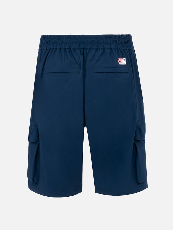 Man navy blue bermuda shorts Deck