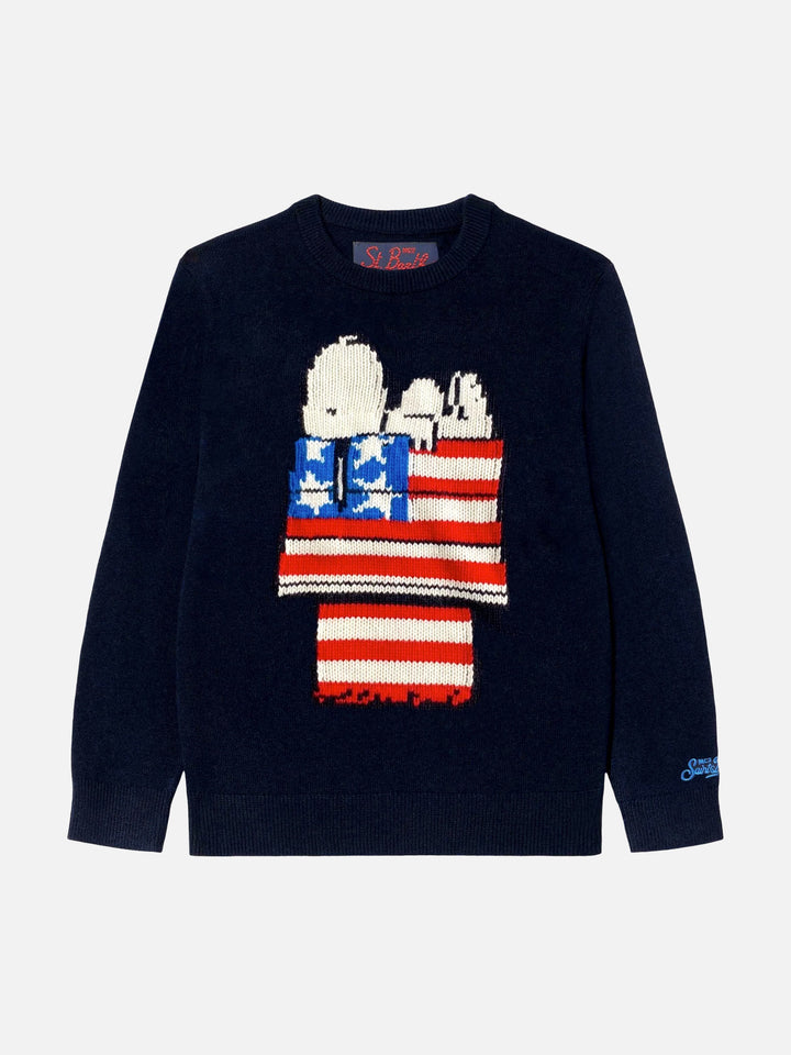 Kinderpullover mit Snoopy-Jacquard-Print | Peanuts™ Sonderausgabe