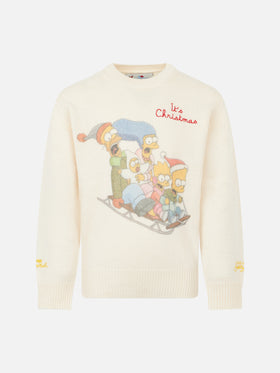Maglione girocollo da bambino con stampa jacquard della famiglia Simpson | EDIZIONE SPECIALE I SIMPSON
