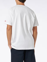 Man white cotton t-shirt